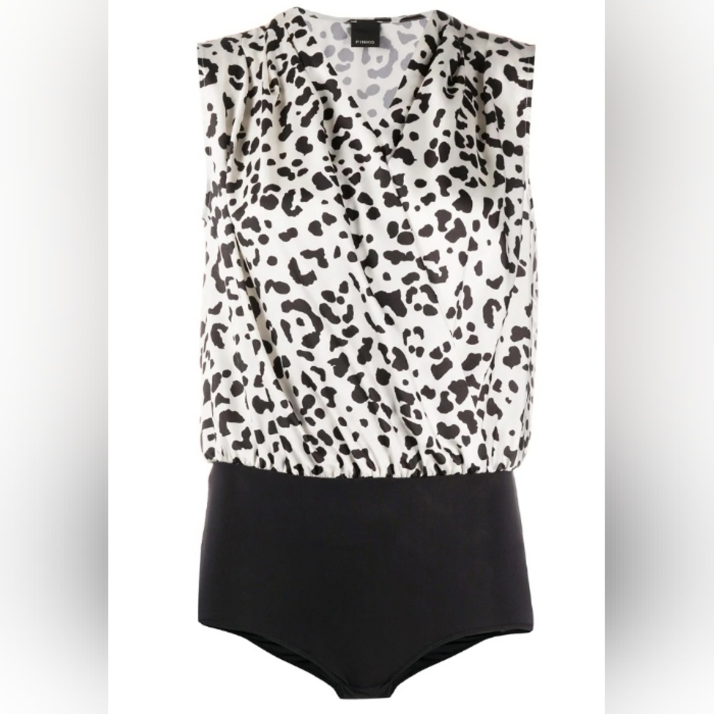 Pinko animal print bodysuit